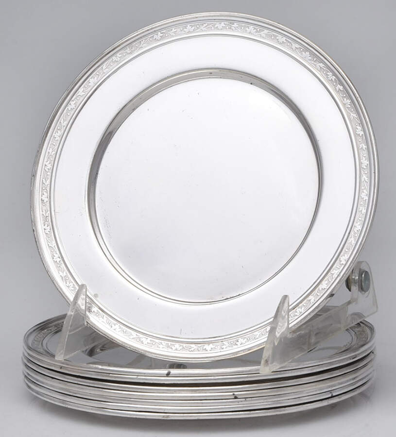9 (Silverplate, Hollowware) Bread & Butter Plate - Set of 8 by International Silver-1