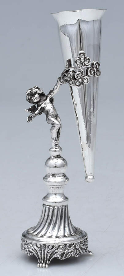 ILT1 (Sterling, Hollowware) 2 Part Weighted Bud Vase by Ilaria Ciabatti-1