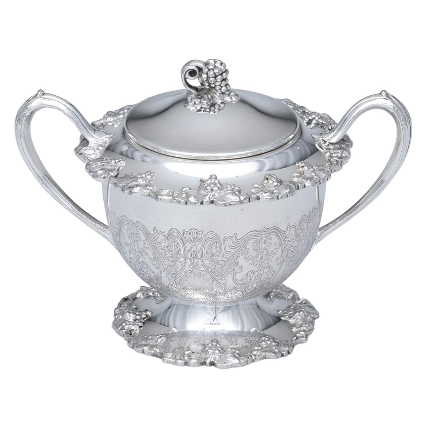 85 (Silverplate, Hollowware) Sugar Bowl & Lid by International Silver-1