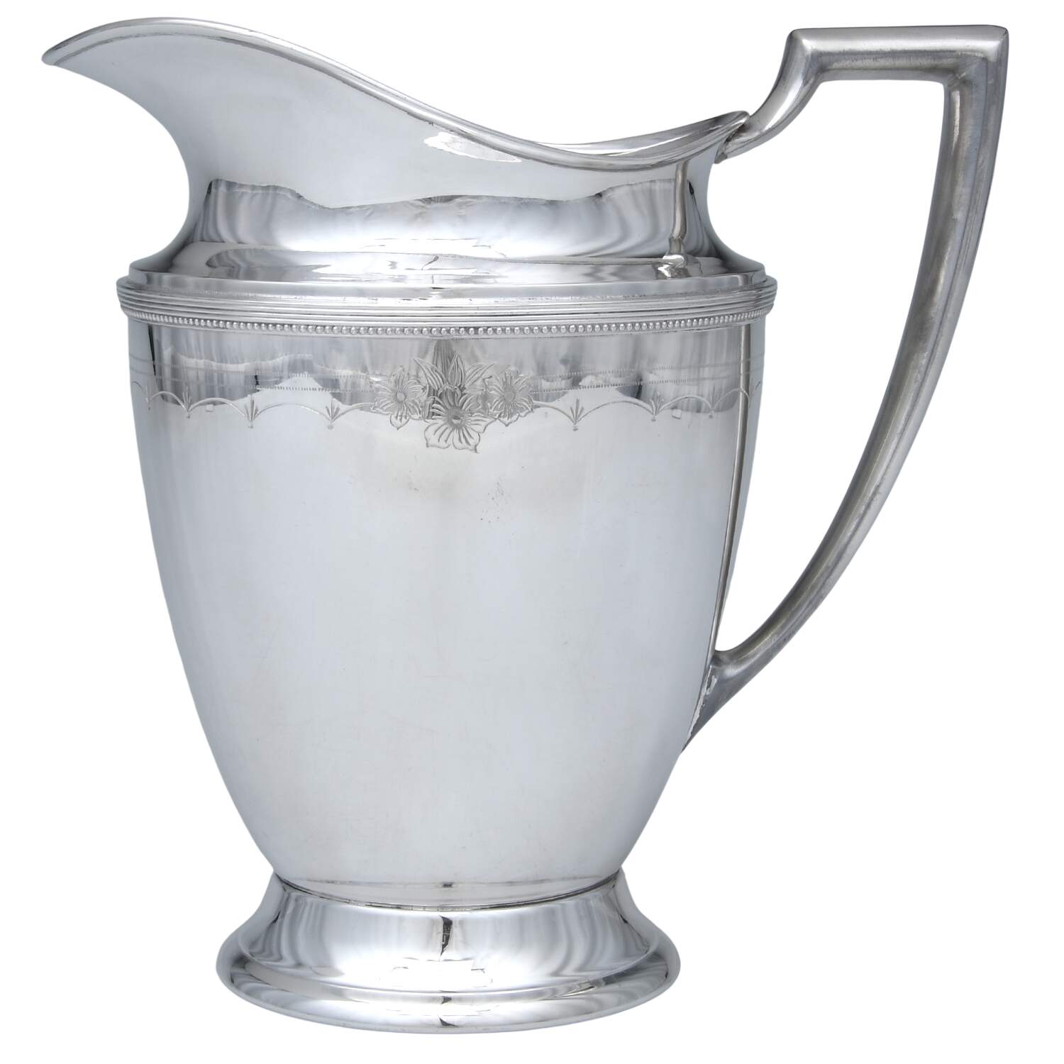 Priscilla (Silverplate, Hollowwar Silverplate Water Pitcher by International Silver-1