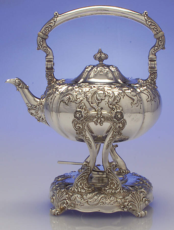 2340 (Sterling, Hollowware) Kettle, Stand & Burner by J E Caldwell-1