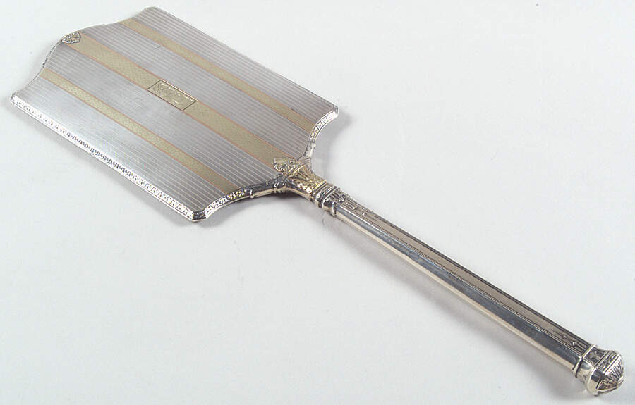 980 (Sterling, Hollowware) Mirror with Handle by James E. Blake Co.-1