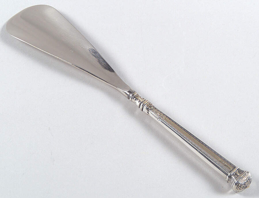 980 (Sterling, Hollowware) Shoe Horn with Silverplate Blade by James E. Blake Co.-1