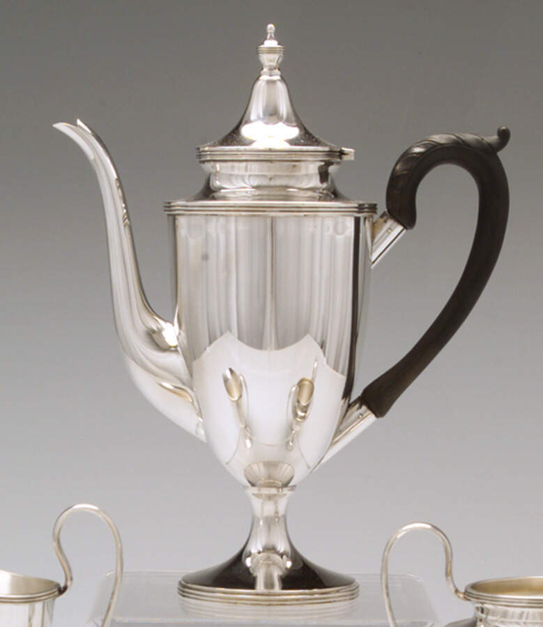 338 (Sterling, Hollowware) Mini Coffee Pot by J E Caldwell-1