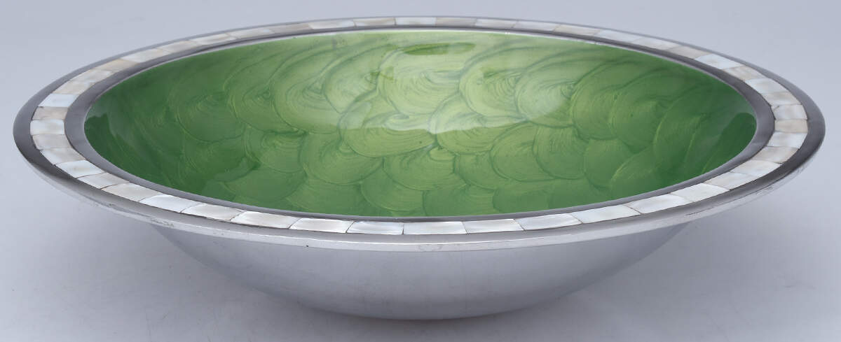 Classic-Mojito (Aluminum, Hollowware 11" Round Bowl by Julia Knight-1