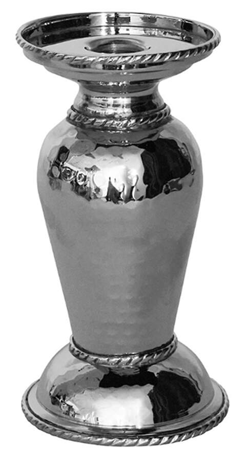 Graham (Stainless, Hollowware) 7" Pillar Candleholder by Juliska Flatware-1