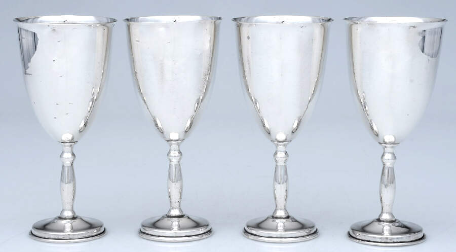 JLR2 (Sterling, Hollowware) Wine Goblet Wighted - Set of 4 by Juvento Lopez Reyes-1