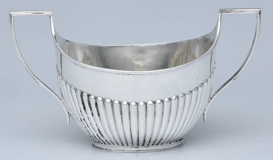 JWD3 (Sterling, Hollowware) Open Sugar Bowl by John & William Deakin-1