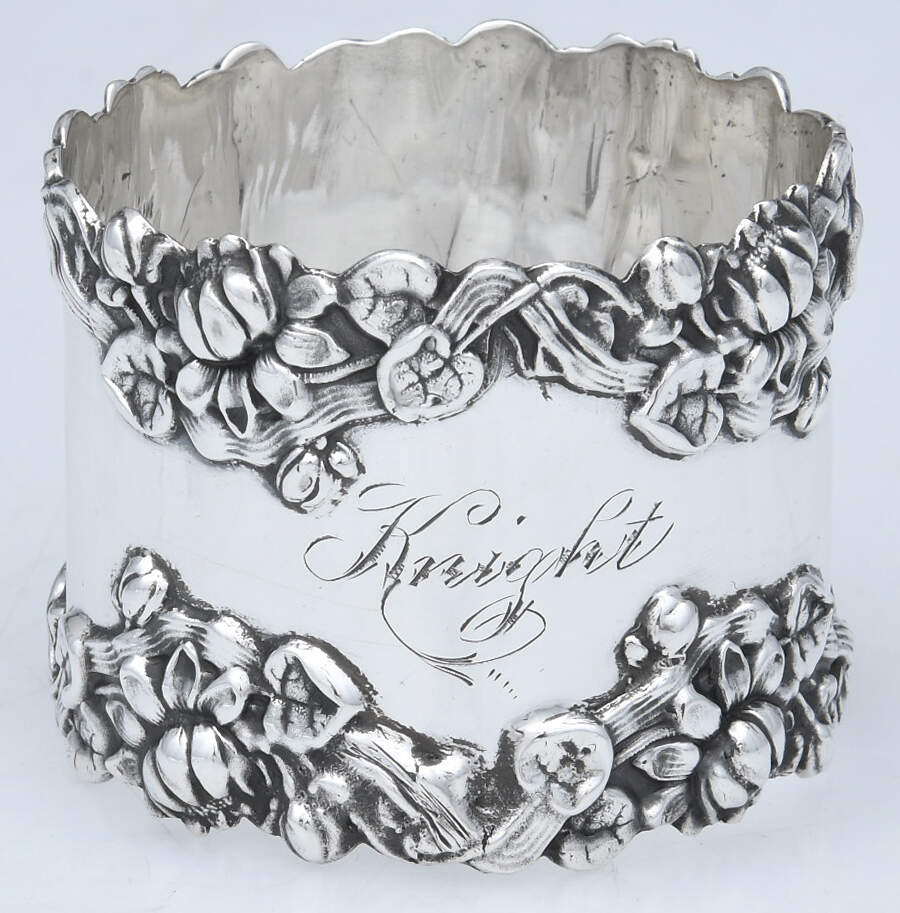 2487 (Sterling, Hollowware) Napkin Ring by John W Reddall-1