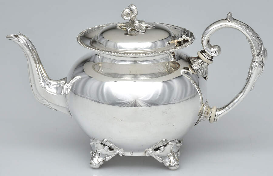 P785 (Silverplate, Hollowware Teapot by John Turton-1
