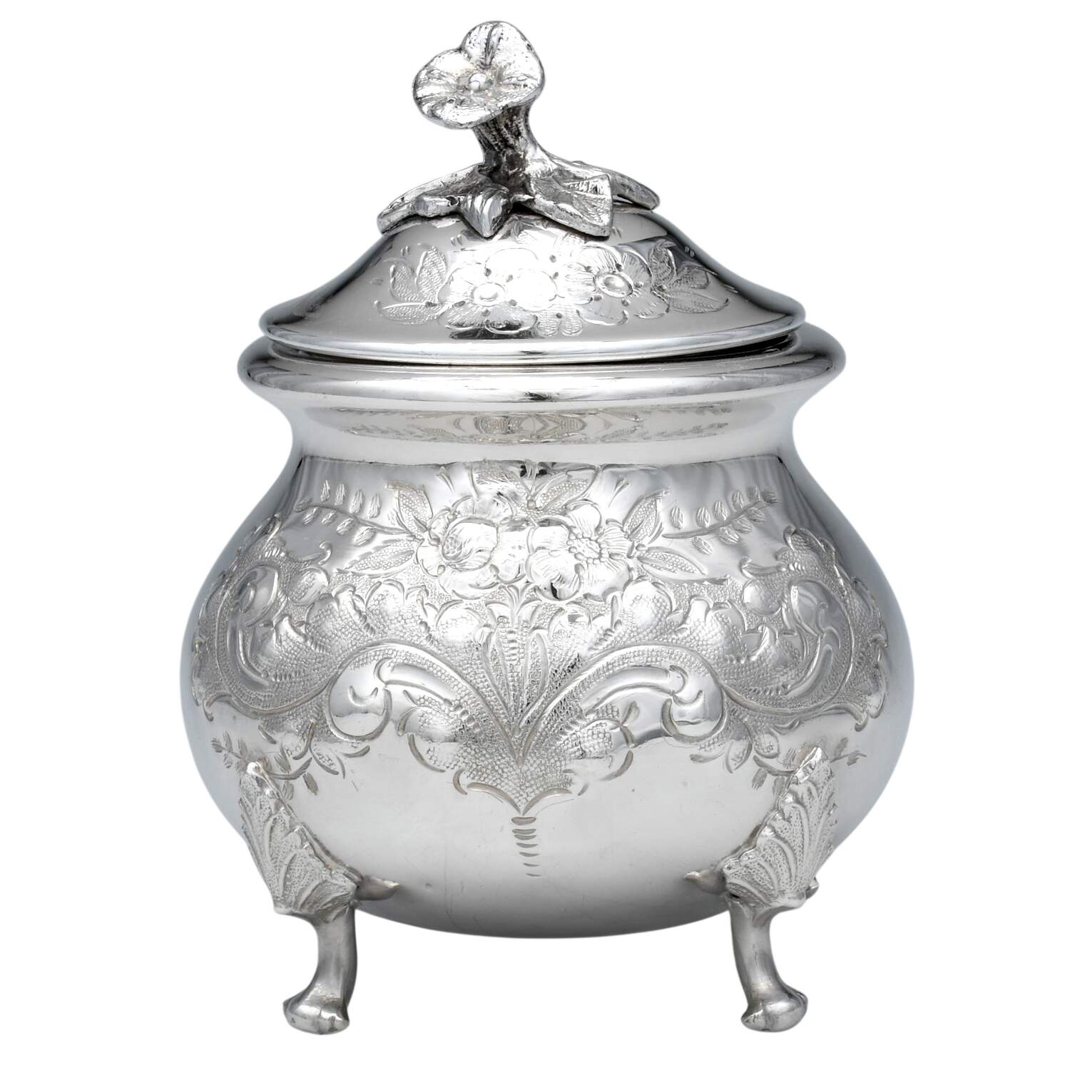 0794 (Silverplate, Hollowware) Sugar Bowl & Lid by John Turton-1