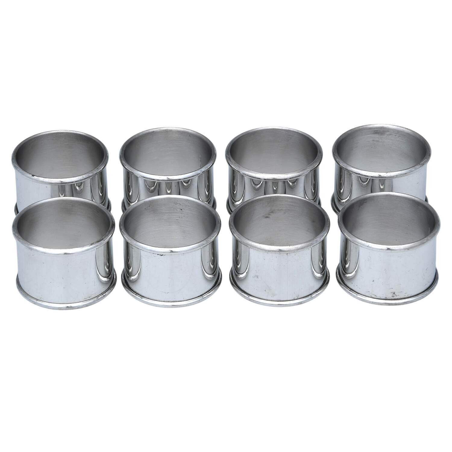 Pewter Hollowware Napkin Ring - Set of 8 by Kirk Stieff-1