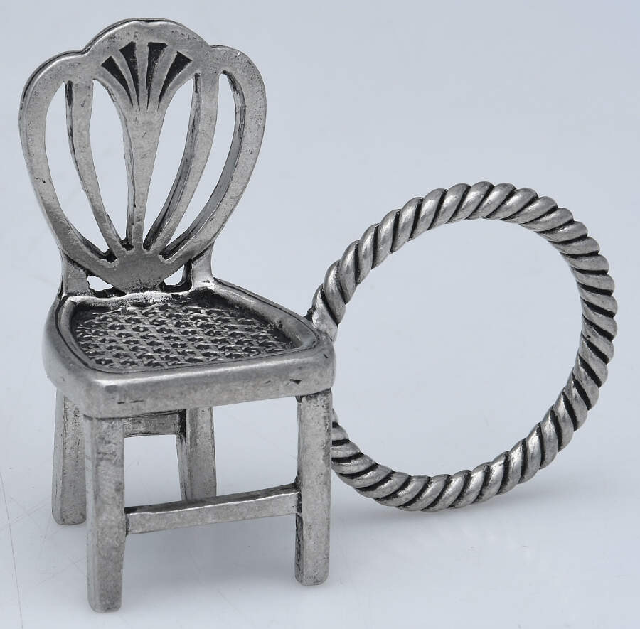 Williamsburg (Pewter, Hollowware) Napkin Ring by Kirk Stieff-1