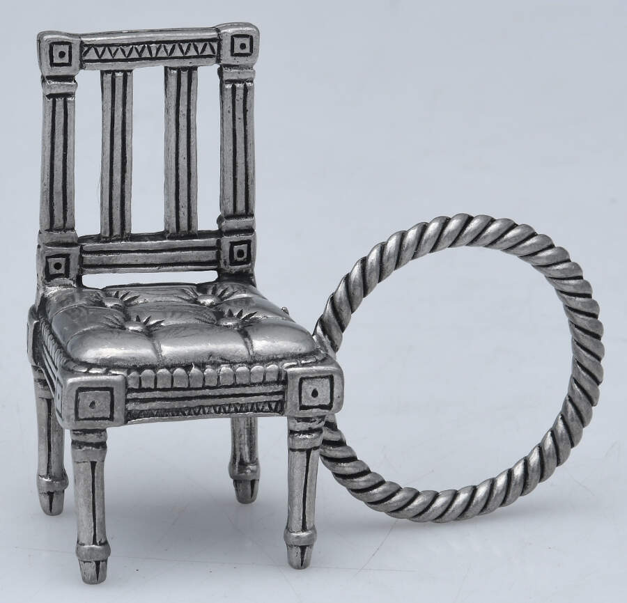 Williamsburg (Pewter, Hollowware) Napkin Ring by Kirk Stieff-1