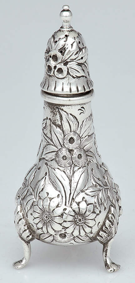 Repousse-Full Chased-Hand Chased Salt Shaker by Kirk Stieff-1