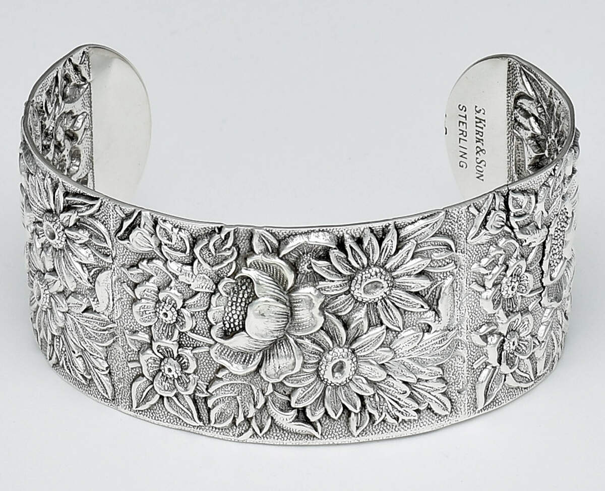 Repousse-Full Chased-Hand Chased Bracelet by Kirk Stieff-1