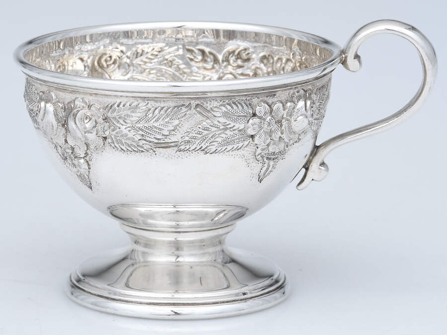 Repousse-Full Chased-Hand Chased Sterling Punch Cup by Kirk Stieff-1