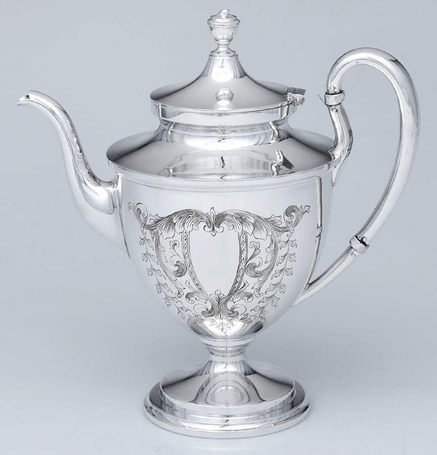Mayflower (Sterling, Hollowware) Teapot by Kirk Stieff-1