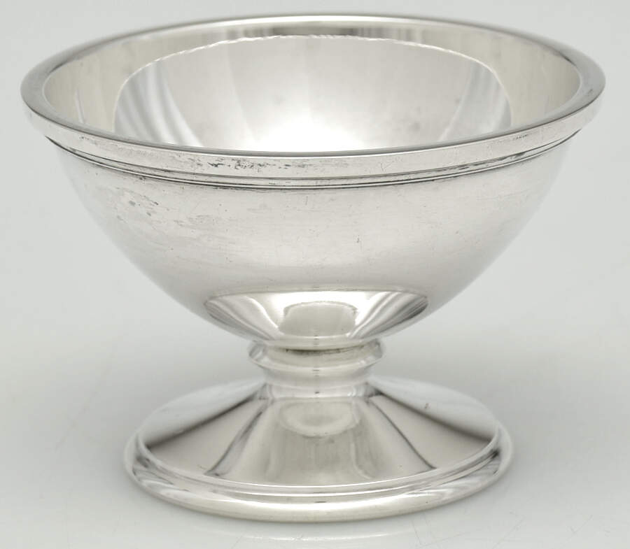 Calvert-Old Maryland Plain (Sterling, Hollowware) Master Open Salt by Kirk Stieff-1