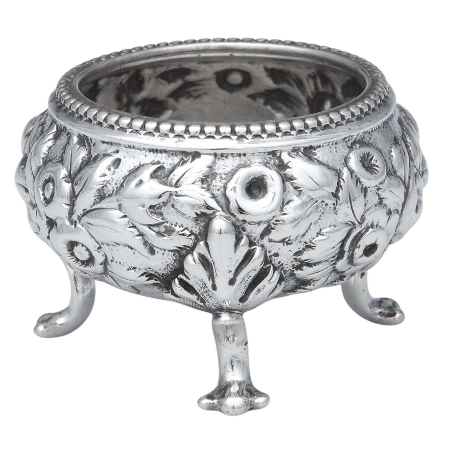 Repousse (Coin, Hollowware, No Landscape) Individual Open Salt by Kirk Stieff-1