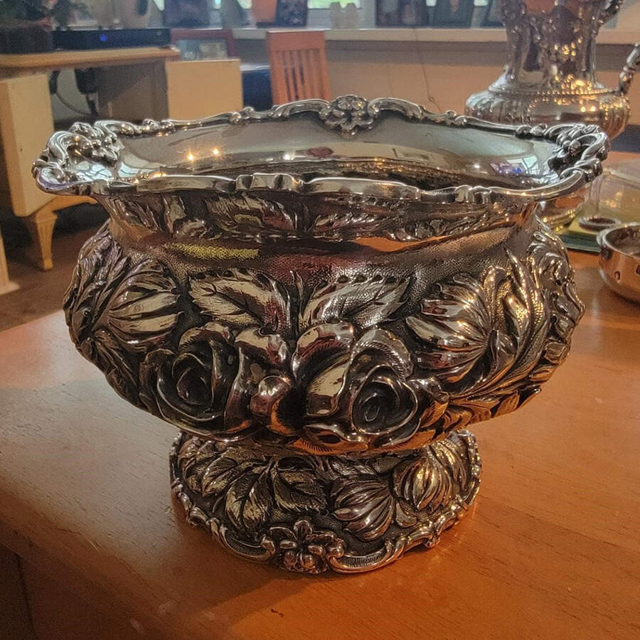 Stieff Rose (Sterling, 1892, Hollowware) Waste Bowl by Kirk Stieff-1