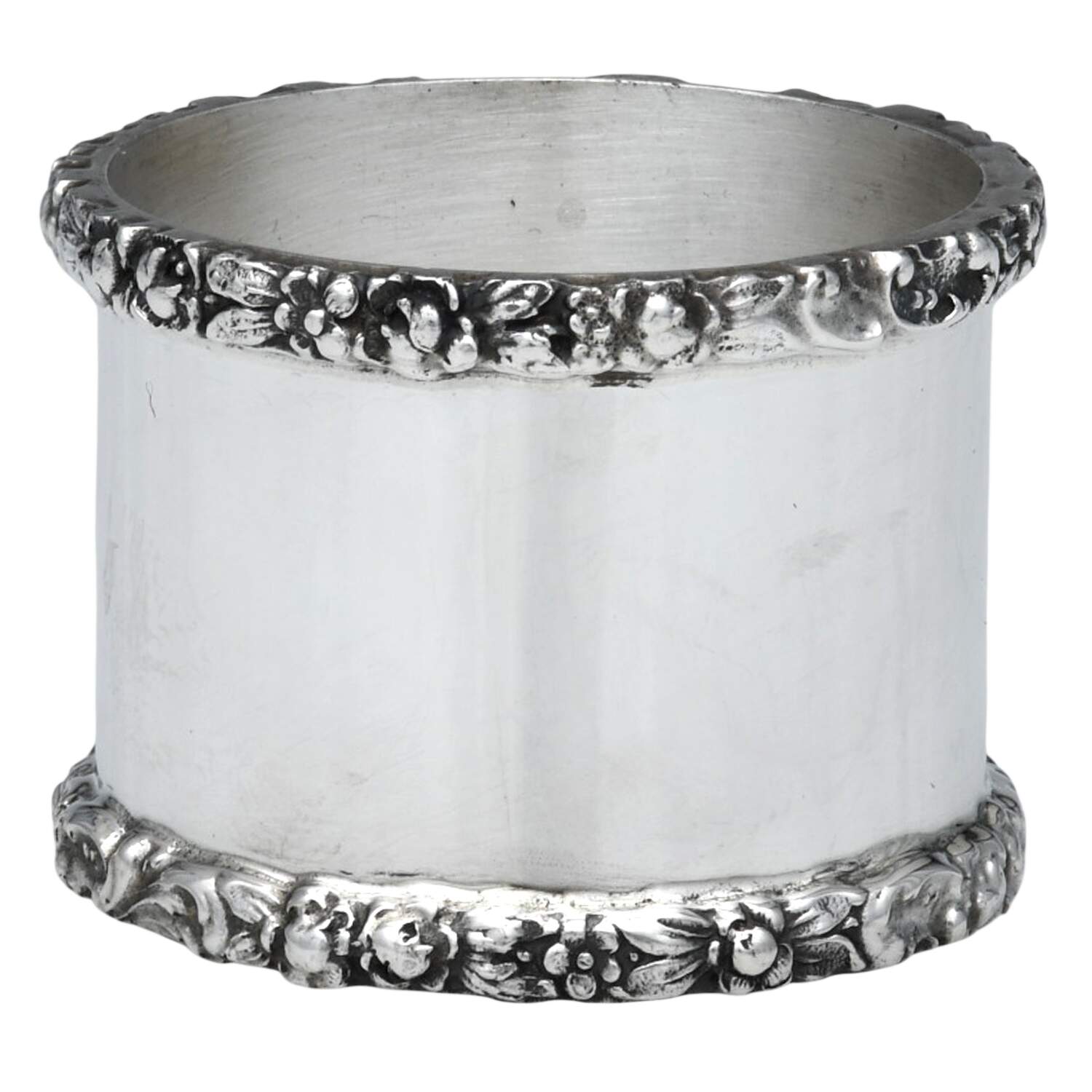 Stieff Rose (Sterling, 1892, Hollowware) Round Napkin Ring by Kirk Stieff-1