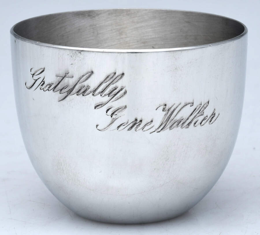 Jefferson Cup (Pewter, Hollowware) Monogrammed Jefferson Cup by Kirk Stieff-1