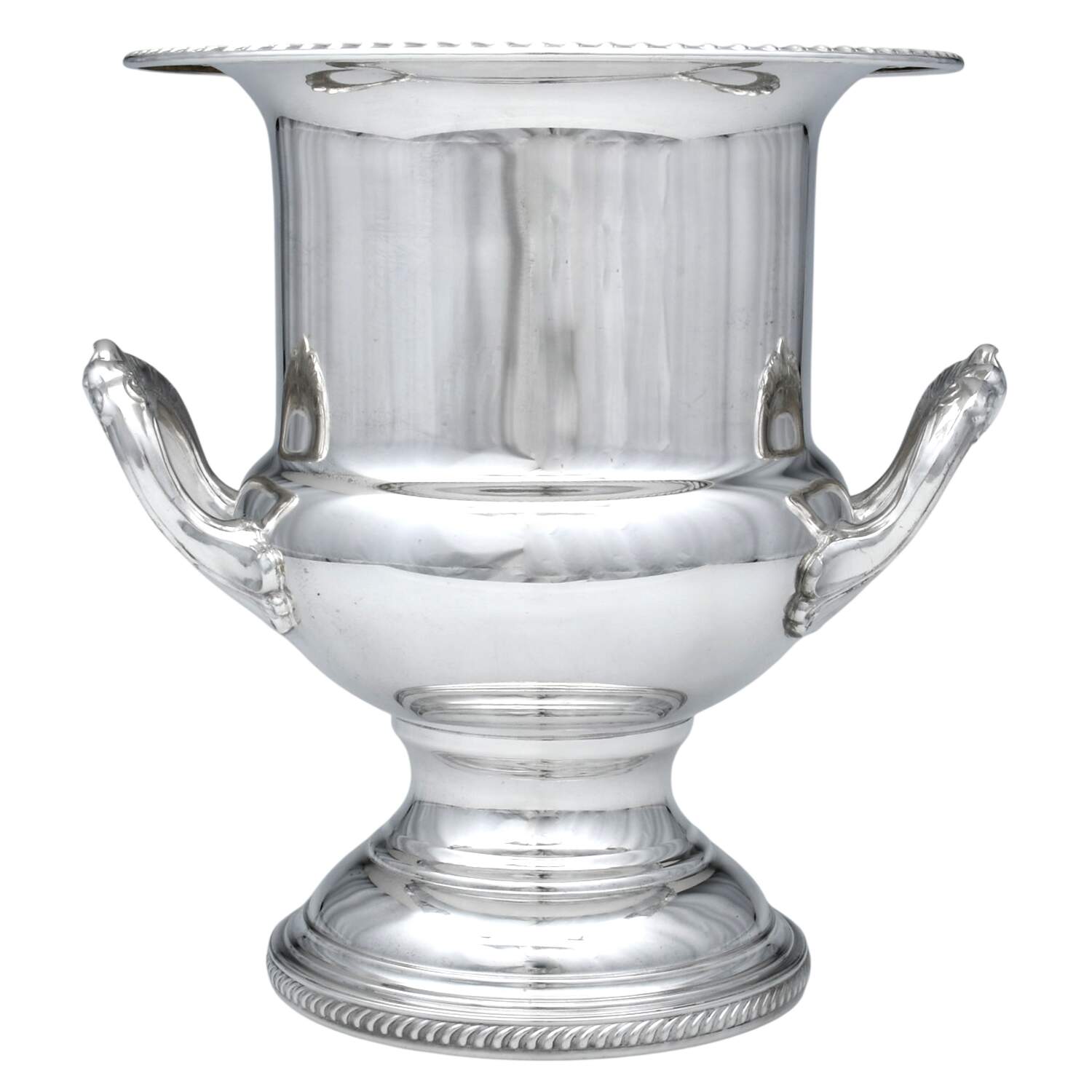 Silverplate Hollowware Champagne/Wine Cooler with Metal Liner by Kent Silversmiths-1