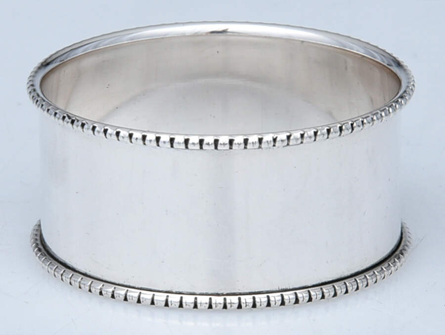 4 (Sterling, Hollowware) Napkin Ring by Kirk Stieff-1