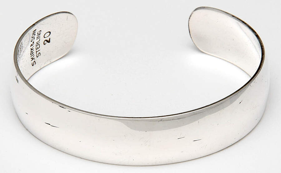 Cuff Bracelets (Sterling, Hollowware) Cuff Bracelet by Kirk Stieff-1