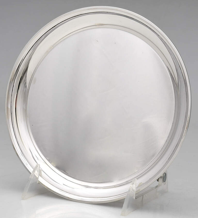Jefferson Cup (Sterling, Hollowware) 7" Round Tray by Kirk Stieff-1