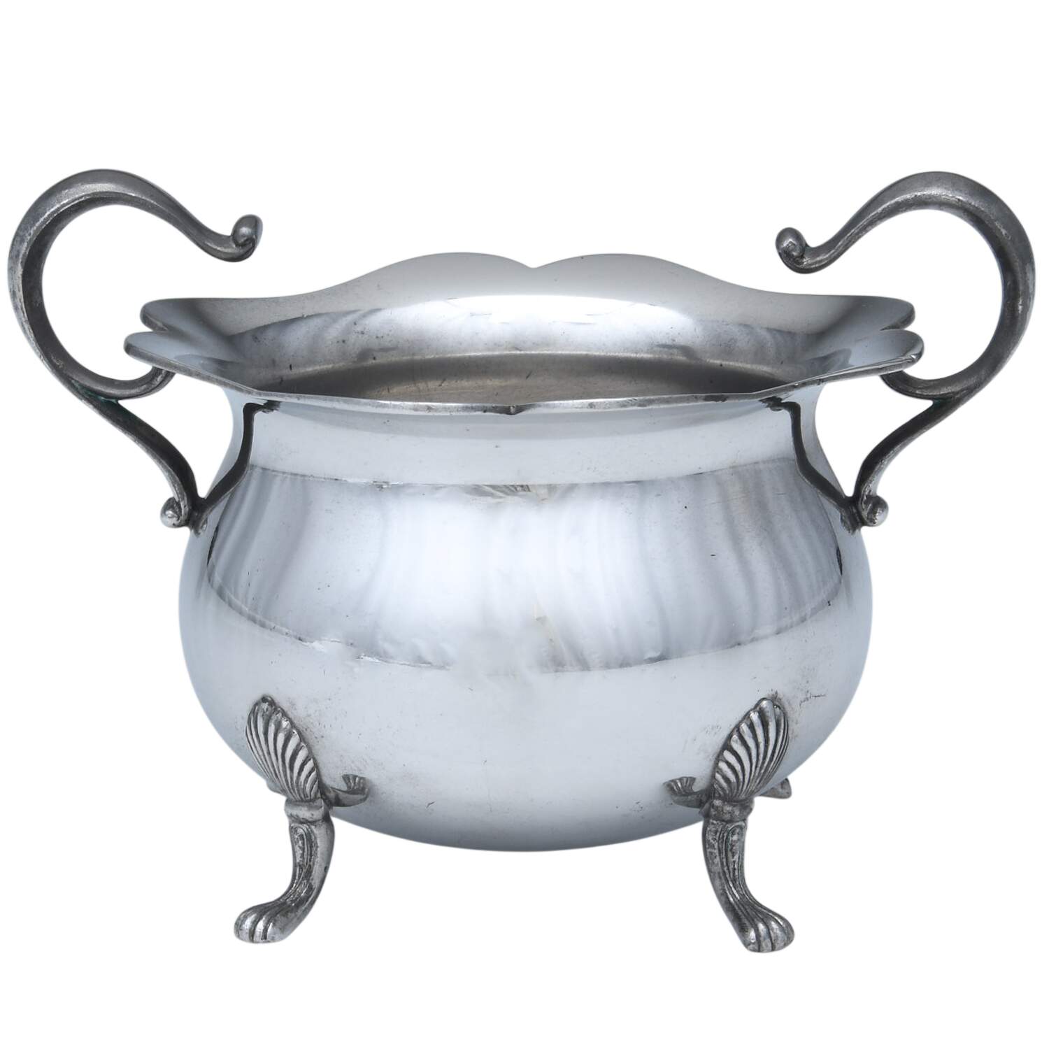 P30 (Pewter, Hollowware) Mini Open Sugar Bowl by Knickerbocker Silver-1
