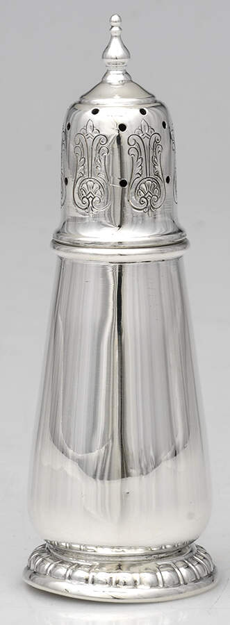 1100 (Sterling, Hollowware) Salt Shaker by Lunt Silver-1