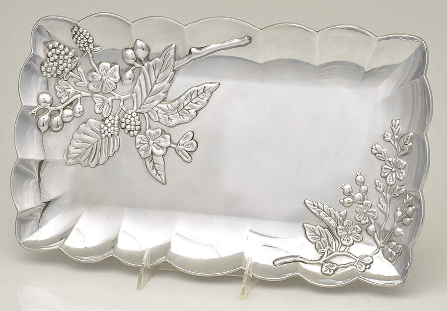 Orchard in Bloom (Alloy, Hollowware) 14" Bread Tray by Lenox-1