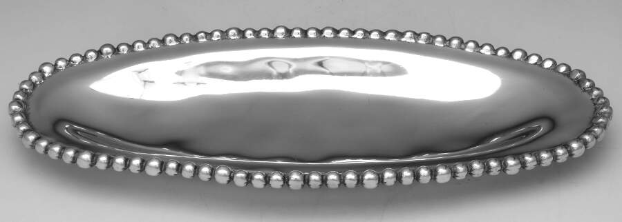 Organics-Beaded (Aluminum, Hollowware) 18" Bread Tray by Lenox-1