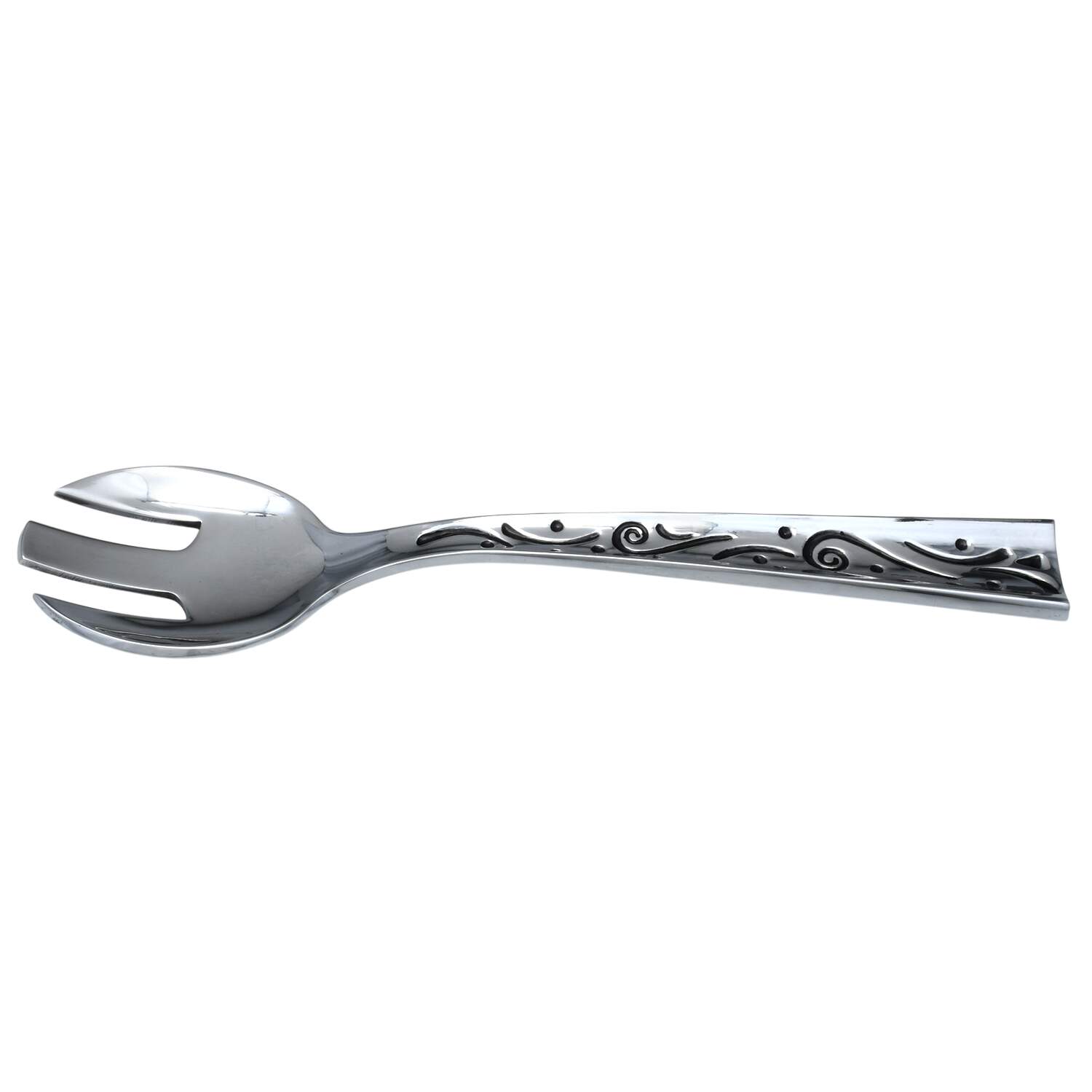 Spyro Black (Hollowware, Metalware) Solid Salad Serving Fork by Lenox-1