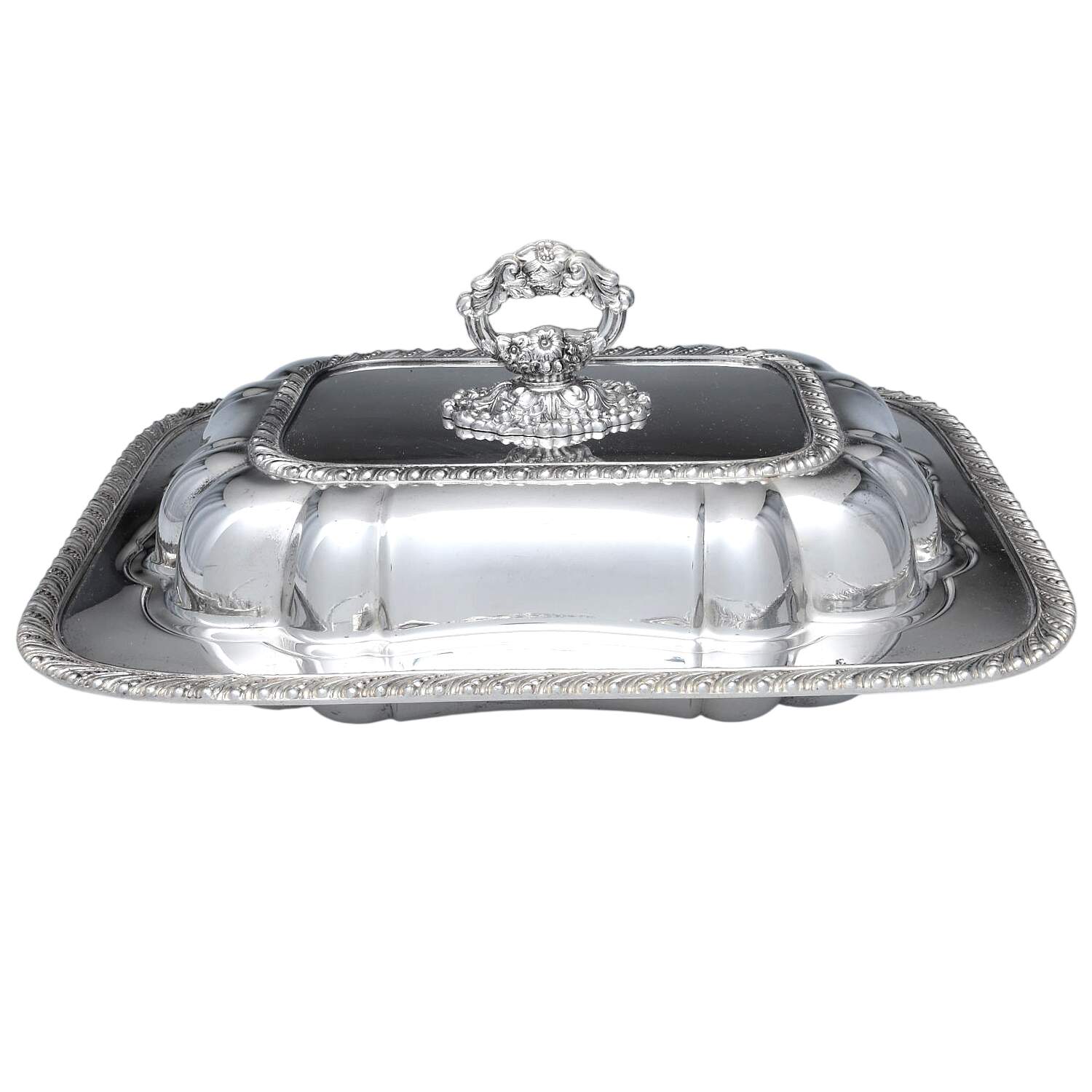 LCU100 (Silverplate, Hollowware) Rectangular Entree Dish & Cover by Lifetime-1