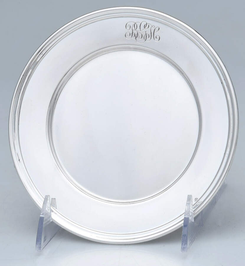 106 (Sterling, Hollowware) Bread Plate by Lebkuecher & Co-1