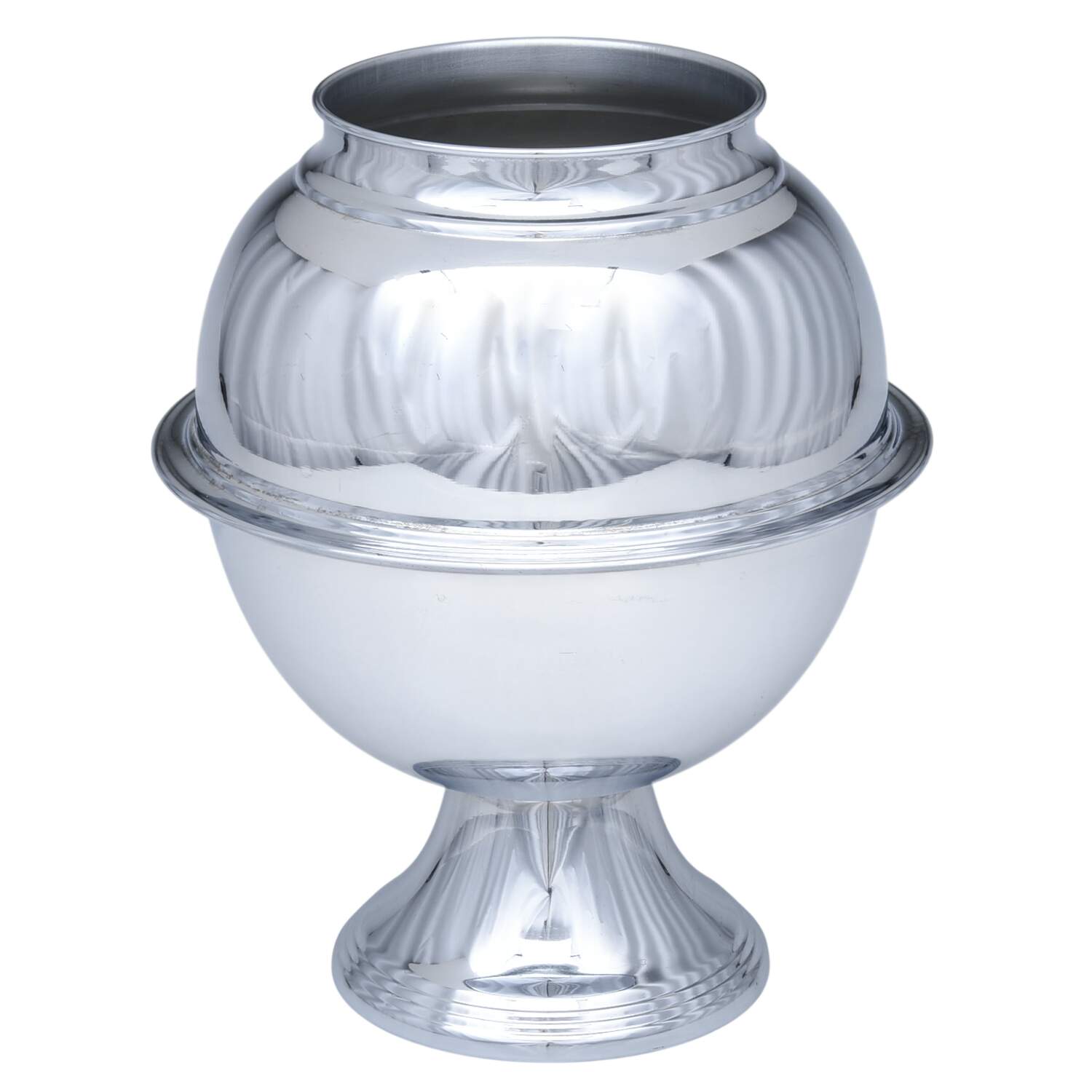 Chrome Hollowware (Chrome, Hollowware) Punch Bowl No Lid by Lehman Bros Silver-1