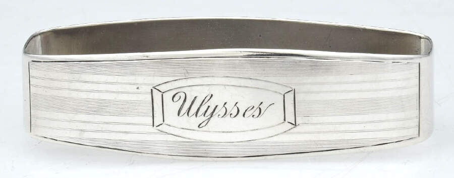 Sterling Hollowware Oblong Napkin Ring by Meriden Britannia -1