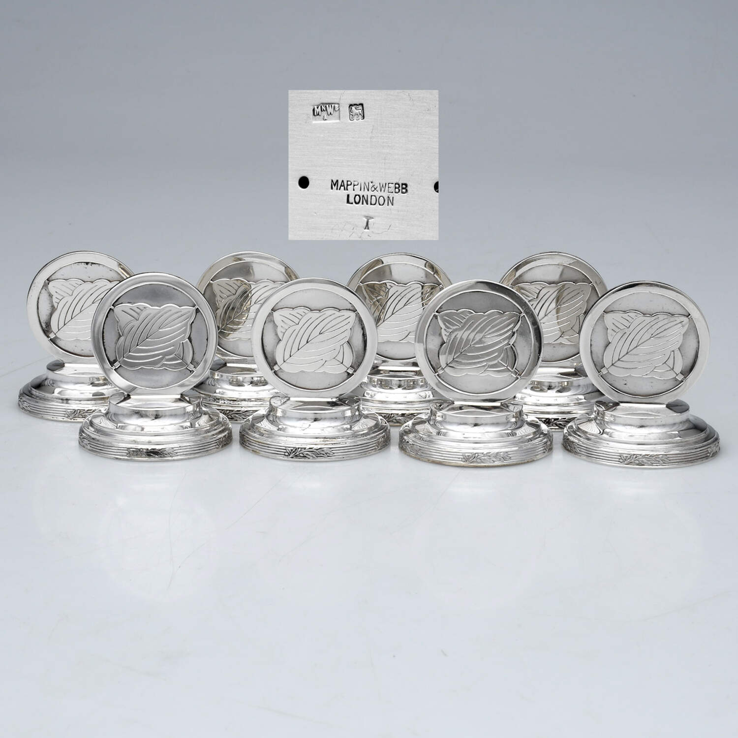 Sterling Hollowware Place Card Holder (Set of 8) by Mappin & Webb-1