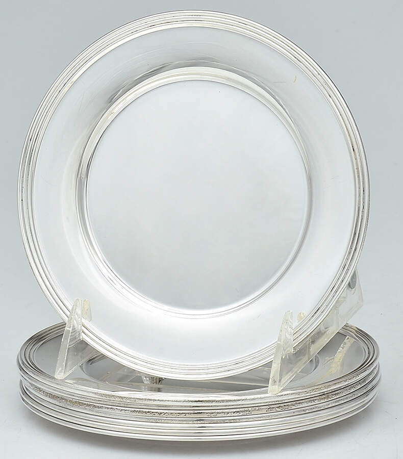 334 (Sterling, Hollowware) Bread & Butter Plate - Set of 8 by Manchester-1