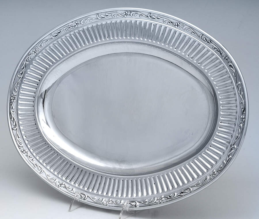 Italian Countryside (Metal Alloy, Hollowware) 17" Oval Serving Platter by Mikasa-1