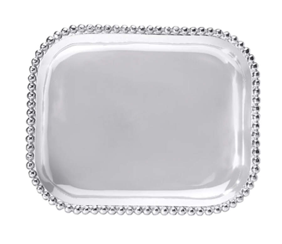 String of Pearls (Aluminum, Hollowware) 13" Rectangular Platter by Mariposa-1