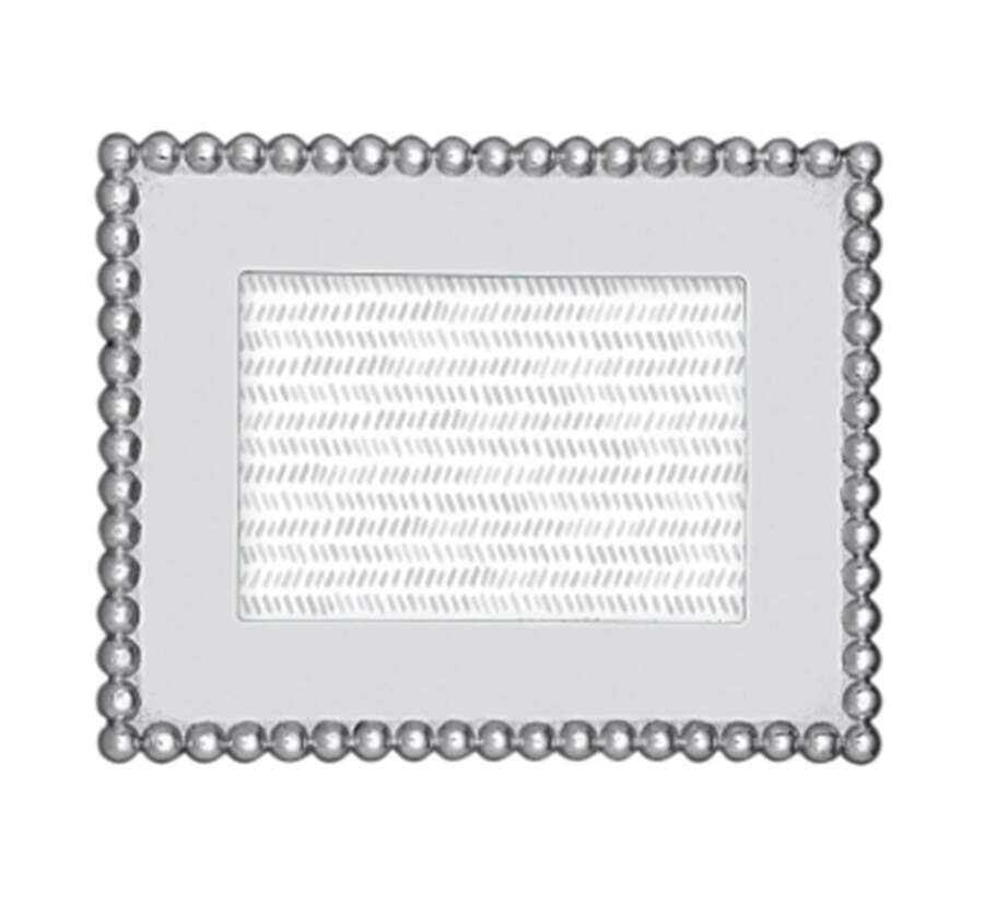 String of Pearls (Aluminum, Hollowware) Frame-Holds 4" X 6" by Mariposa-1