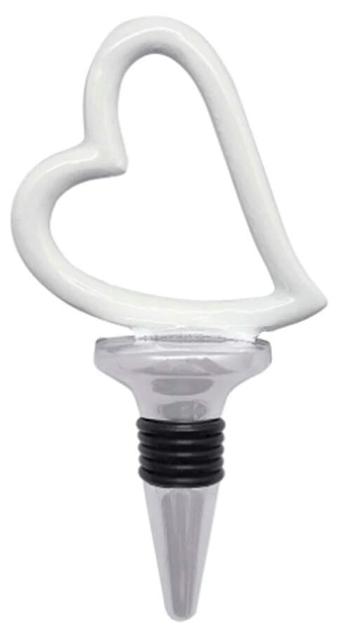 First Comes Love (Aluminum, Hollowware) Wine Stopper by Mariposa-1
