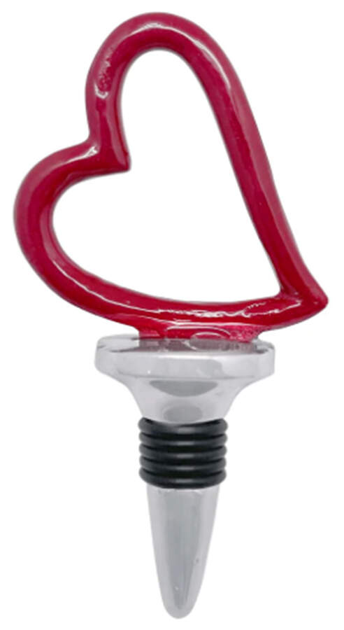 First Comes Love (Aluminum, Hollowware) Wine Stopper by Mariposa-1