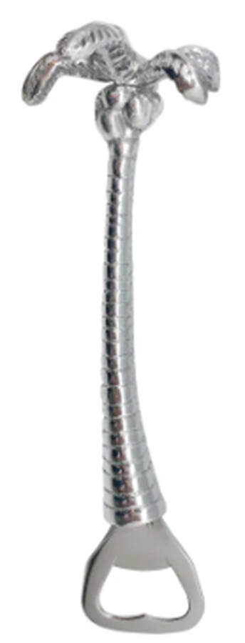 Palmy Nights (Aluminum, Hollowware) Bottle Opener with Stainless Bowl by Mariposa-1