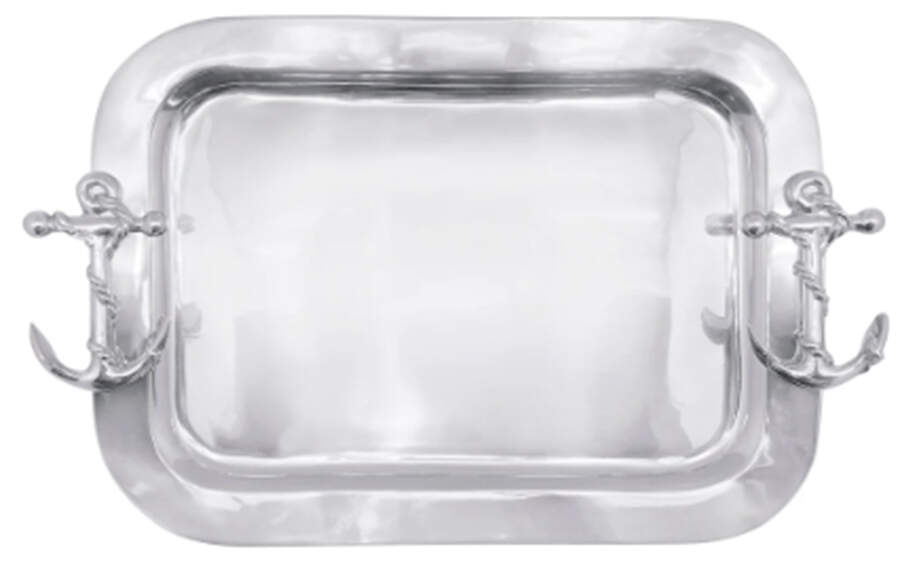 Seaside (Aluminum, Hollowware) 17" Waiter Tray by Mariposa-1