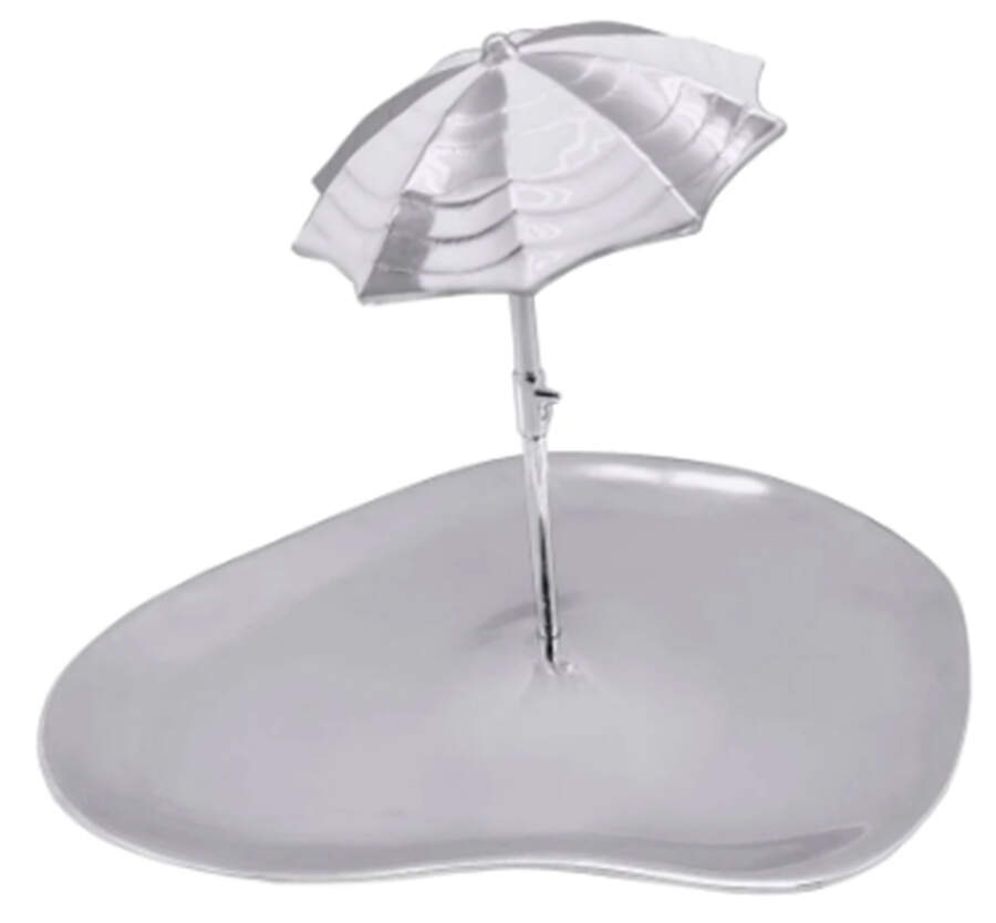 Seaside (Aluminum, Hollowware) Tidbit Tray by Mariposa-1